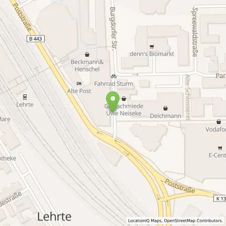 Standortübersicht der Tankstelle Stadtwerke Lehrte in 31275 Lehrte