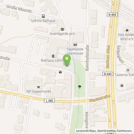 Standortübersicht der Tankstelle Stadtwerke Lehrte in 31275 Lehrte