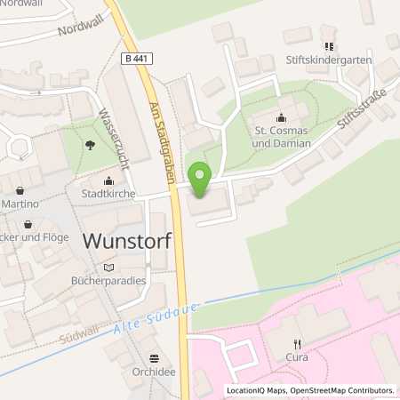 Standortübersicht der Strom (Elektro) Tankstelle: Stadtwerke Wunstorf GmbH & Co. KG in 31515, Wunstorf