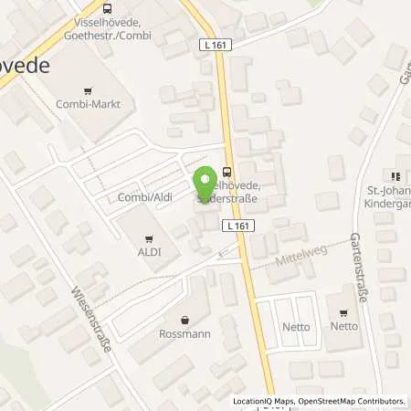 Standortübersicht der Tankstelle EWE Go GmbH in 27374 Visselhövede