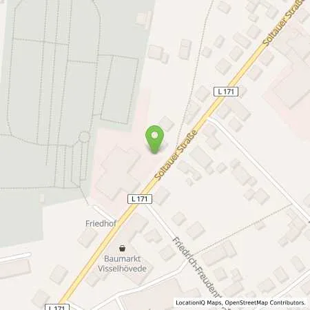 Standortübersicht der Tankstelle Auto-Zentrum Priebe e.K. in 27374 Visselhövede