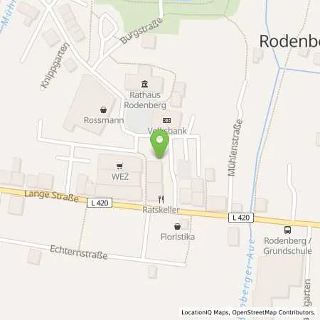 Standortübersicht der Tankstelle Westfalen Weser Netz GmbH in 31552 Rodenberg