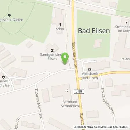 Standortübersicht der Tankstelle Westfalen Weser Netz GmbH in 31707 Bad Eilsen