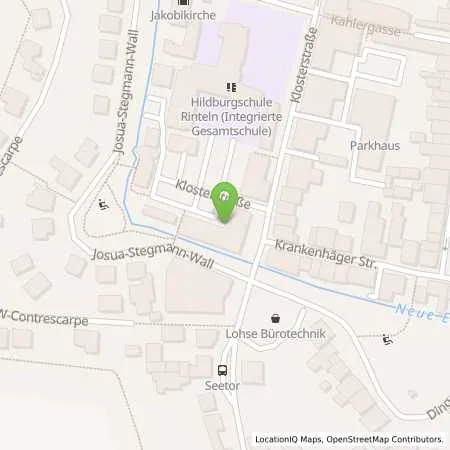 Standortübersicht der Tankstelle Stadtwerke Rinteln GmbH in 31737 Rinteln