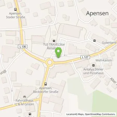 Standortübersicht der Tankstelle Stadtwerke Buxtehude in 21641 Apensen