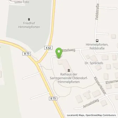 Standortübersicht der Tankstelle Samtgemeinde Oldendorf-Himmelpforten in 21709 Himmelpforten