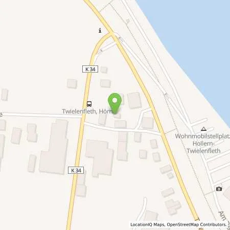 Standortübersicht der Tankstelle EWE Go GmbH in 21723 Hollern-Twielenfleth
