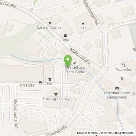 Standortübersicht der Tankstelle EWE Go GmbH in 29401 Damme