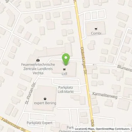 Standortübersicht der Tankstelle Lidl Dienstleistung GmbH & Co. KG in 49377 Vechta
