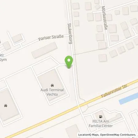 Standortübersicht der Tankstelle EWE Go GmbH in 49377 Vechta