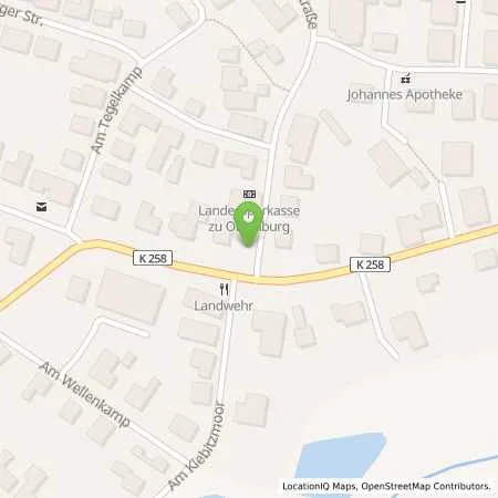 Standortübersicht der Tankstelle EWE Go GmbH in 49456 Bakum