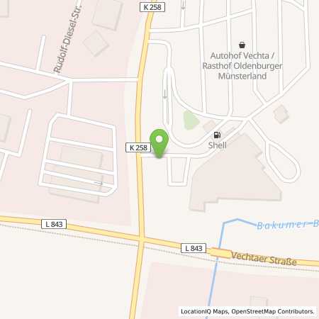 Standortübersicht der Strom (Elektro) Tankstelle: Shell Deutschland Oil GmbH in 49456, Bakum