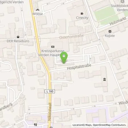 Standortübersicht der Tankstelle Kreissparkasse Verden, AödR in 27283 Verden