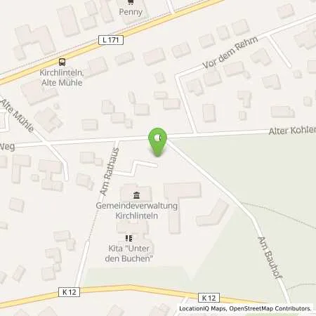 Standortübersicht der Tankstelle Gemeinde Kirchlinteln in 27308 Kirchlinteln