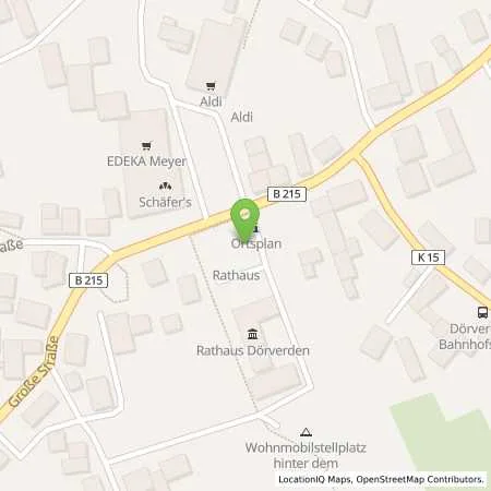 Standortübersicht der Tankstelle Gemeinde Dörverden in 27313 Dörverden