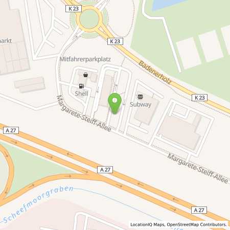 Standortübersicht der Strom (Elektro) Tankstelle: EWE Go GmbH in 28832, Achim