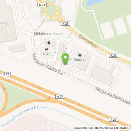 Standortübersicht der Tankstelle EWE Go GmbH in 28832 Achim