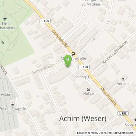 Standortübersicht der Tankstelle Autotreff Jäkel GmbH & Co KG in 28832 Achim bei Bremen