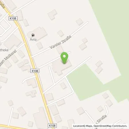 Standortübersicht der Tankstelle EWE Go GmbH in 26349 Jaderberg