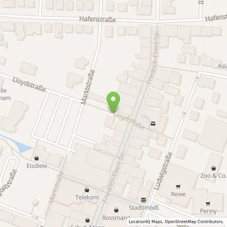 Standortübersicht der Tankstelle EWE Go GmbH in 26954 Nordenham