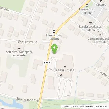 Standortübersicht der Tankstelle EWE Go GmbH in 27809 Lemwerder