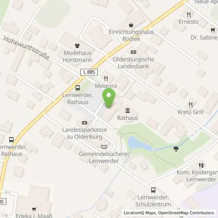 Standortübersicht der Tankstelle EWE Go GmbH in 27809 Lemwerder