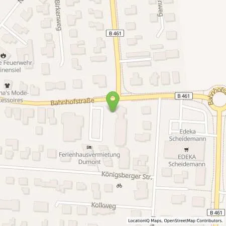 Standortübersicht der Tankstelle EWE Go GmbH in 26409 Carolinensiel (Harlesiel)