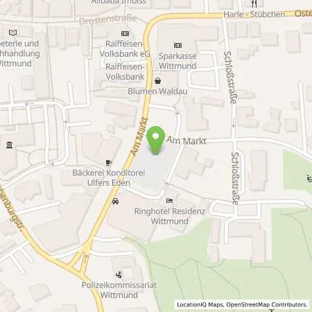 Standortübersicht der Tankstelle EWE Go GmbH in 26409 Wittmund