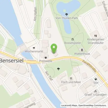 Standortübersicht der Tankstelle EWE Go GmbH in 26427 Bensersiel