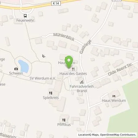 Standortübersicht der Tankstelle EWE Go GmbH in 26427 Werdum