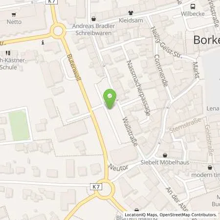 Standortübersicht der Tankstelle Stadtwerke Borken/Westf. GmbH in 46325 Borken