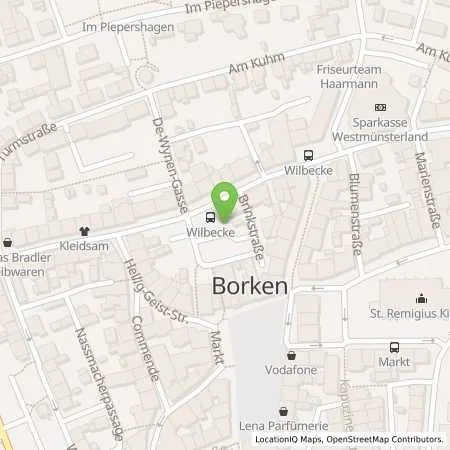 Standortübersicht der Tankstelle Stadtwerke Borken/Westf. GmbH in 46325 Borken