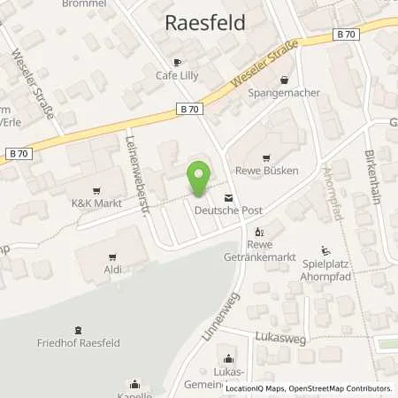 Standortübersicht der Tankstelle innogy eMobility Solutions GmbH in 46348 Raesfeld