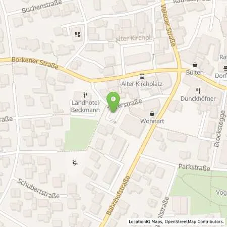 Standortübersicht der Tankstelle Volksbank Heiden eG in 46359 Heiden