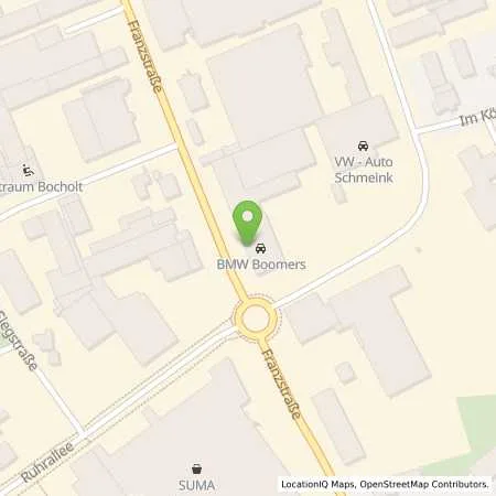 Standortübersicht der Tankstelle Boomers GmbH & Co. KG in 46395 Bocholt