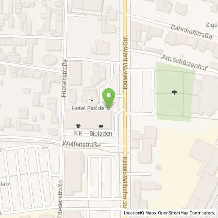 Standortübersicht der Tankstelle Elena Siebelt / Hotel Residenz in 46395 Bocholt