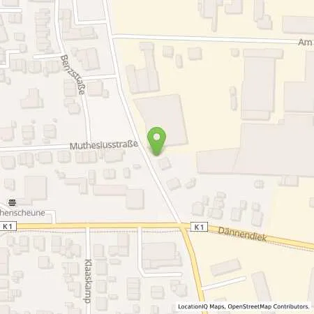 Standortübersicht der Tankstelle Stadtwerke Rhede GmbH in 46414 Rhede