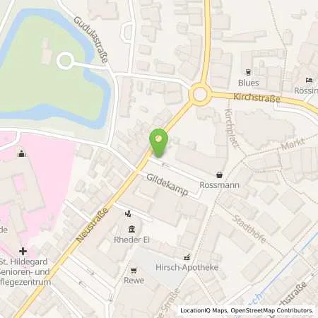 Standortübersicht der Tankstelle Stadtwerke Rhede GmbH in 46414 Rhede