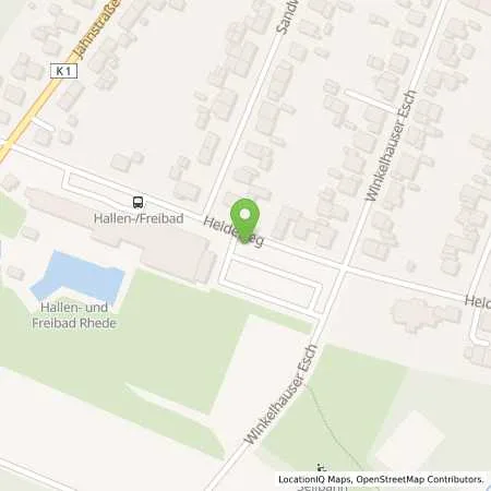 Standortübersicht der Tankstelle Stadtwerke Rhede GmbH in 46414 Rhede