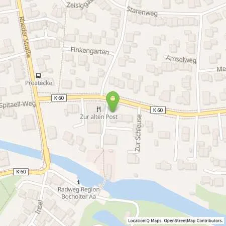 Standortübersicht der Tankstelle Stadtwerke Rhede GmbH in 46414 Rhede