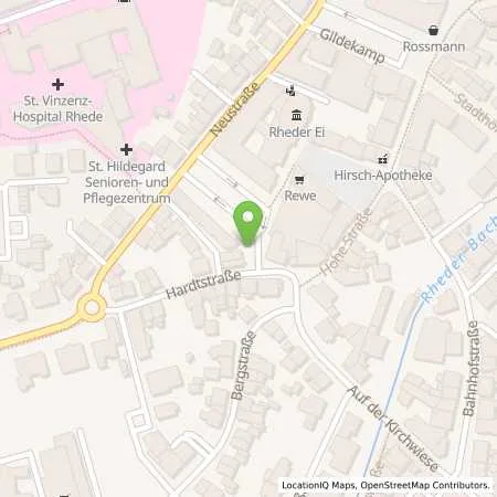 Standortübersicht der Tankstelle Stadtwerke Rhede GmbH in 46414 Rhede