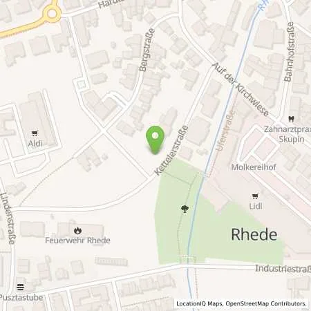 Standortübersicht der Tankstelle Stadtwerke Rhede GmbH in 46414 Rhede