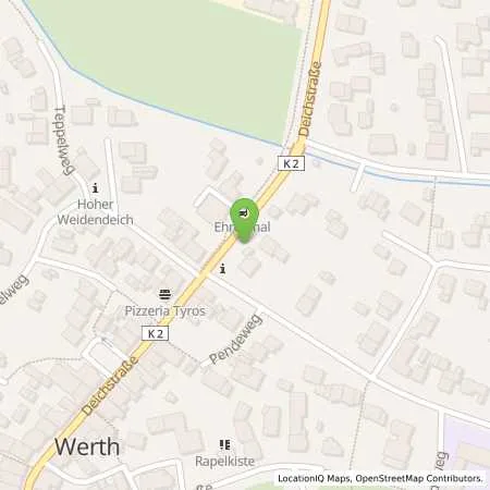 Standortübersicht der Tankstelle innogy SE in 46419 Isselburg