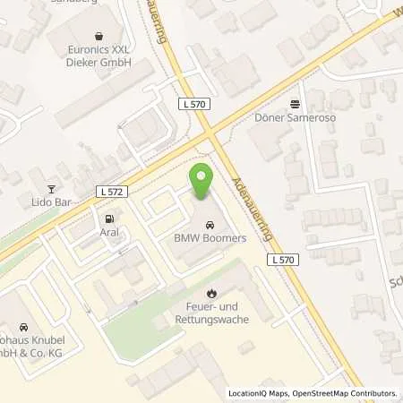 Standortübersicht der Tankstelle Wilhelm Boomers GmbH & Co. KG in 48683 Ahaus