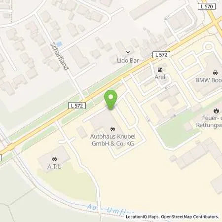 Standortübersicht der Tankstelle Knubel GmbH & Co. KG in 48683 Ahaus