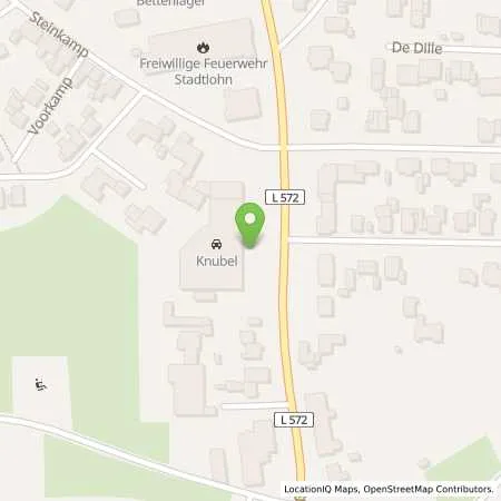 Standortübersicht der Tankstelle Knubel GmbH & Co. KG in 48703 Stadtlohn
