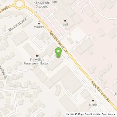 Standortübersicht der Tankstelle Autohaus Rump GmbH in 48301 Nottuln