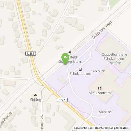 Standortübersicht der Tankstelle Stadtwerke Coesfeld GmbH in 48653 Coesfeld