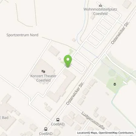 Standortübersicht der Tankstelle Stadtwerke Coesfeld GmbH in 48653 Coesfeld