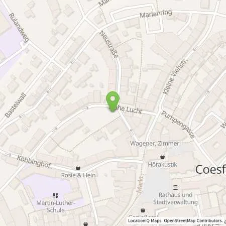 Standortübersicht der Tankstelle Stadtwerke Coesfeld GmbH in 48653 Coesfeld